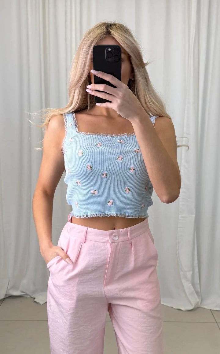 TOP LACE ROSE - versch. Farben