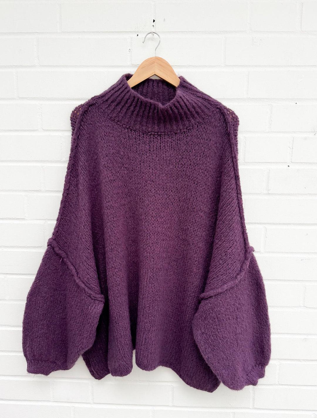 LANGER OVERSIZE STRICKPULLOVER MAIRA - versch. Farben
