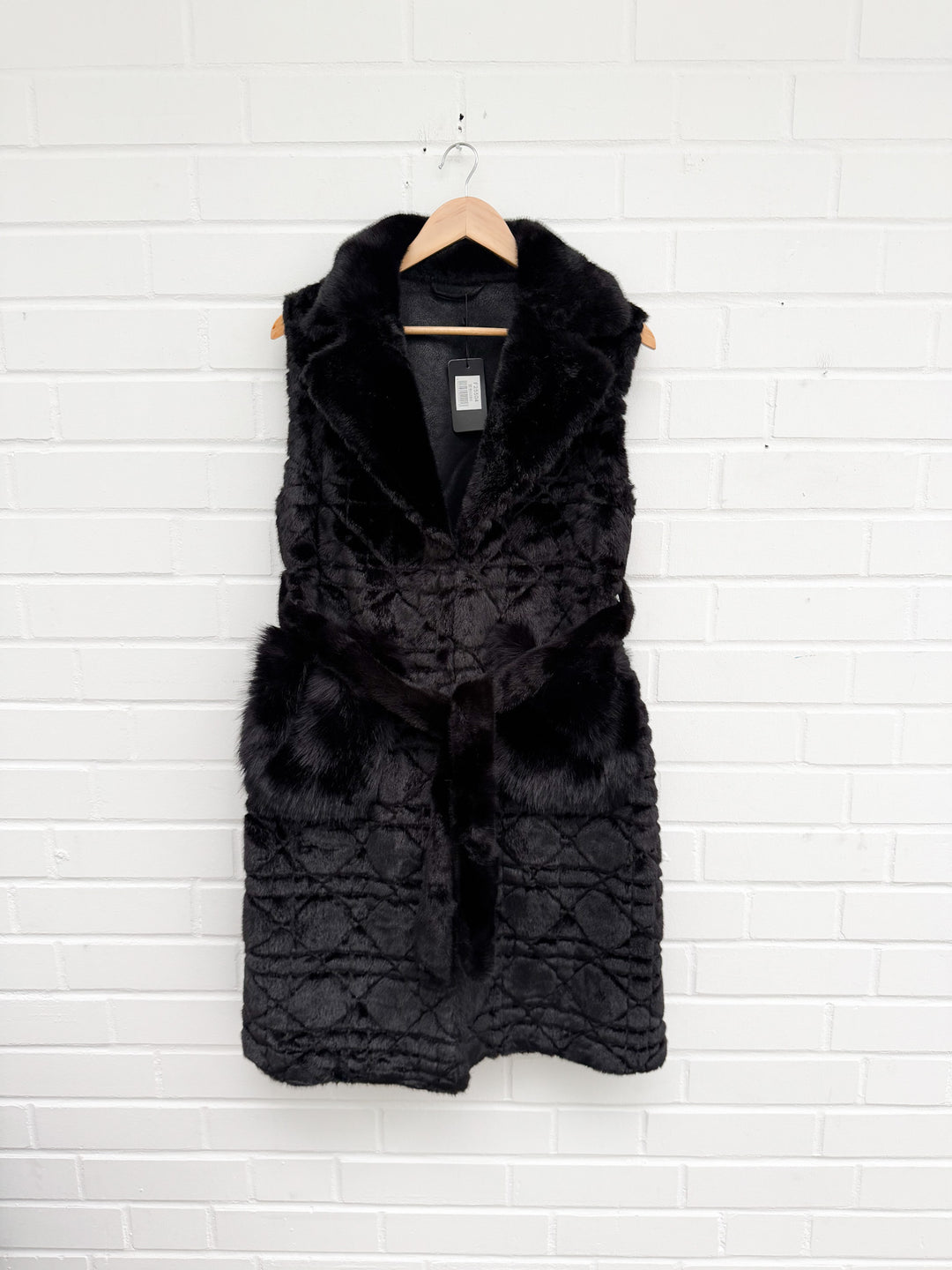 LANGE KUNSTFELL WESTE - versch. Farben