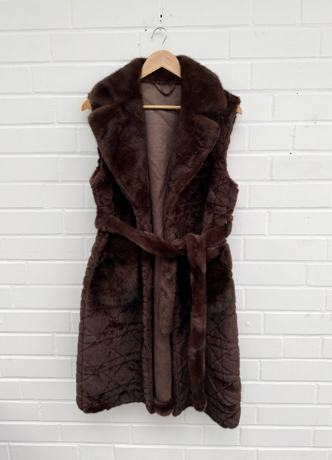 LANGE KUNSTFELL WESTE - versch. Farben