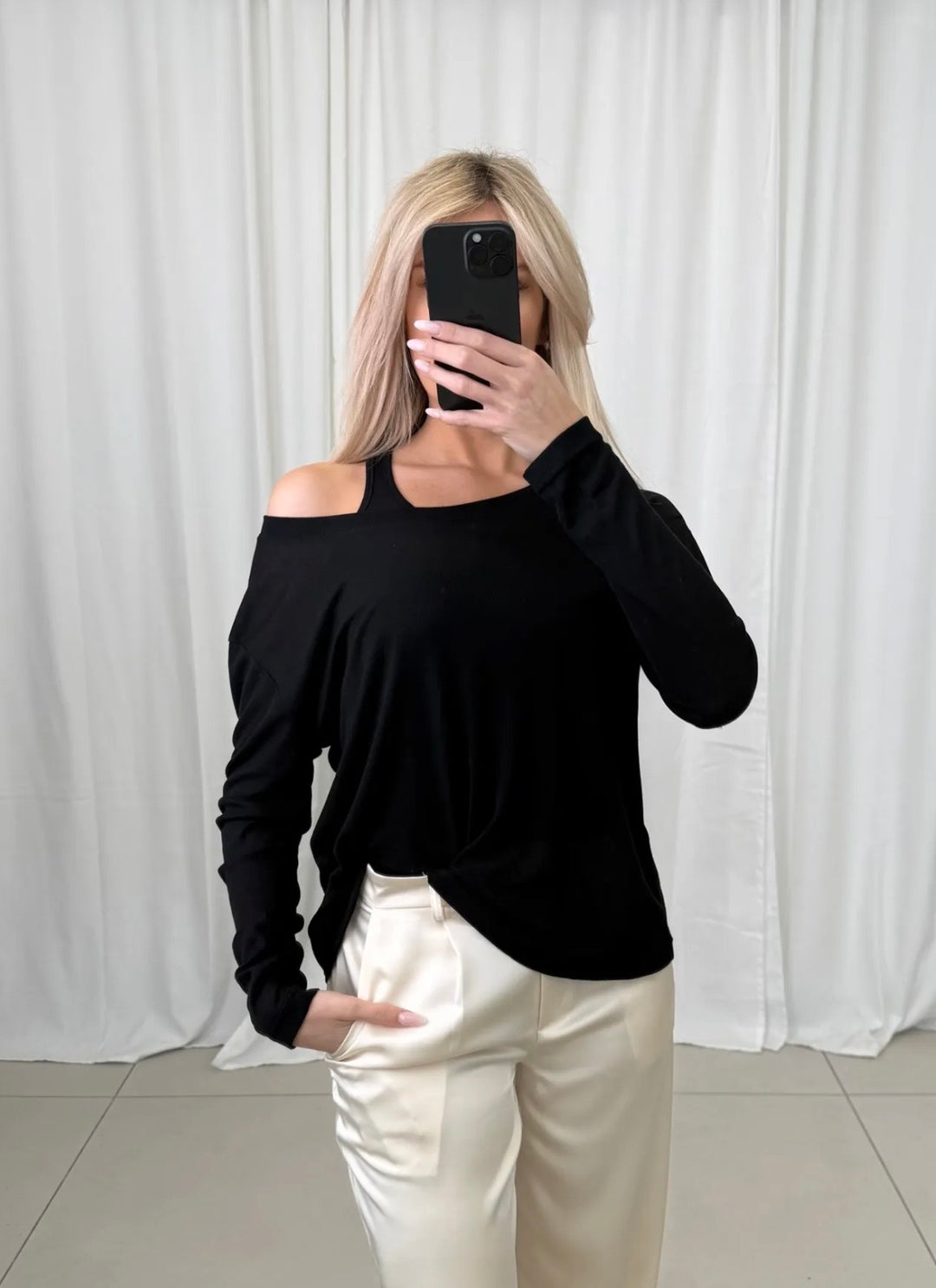 LOCKERES VISKOSE LONGSLEEVE mit Top - versch. Farben