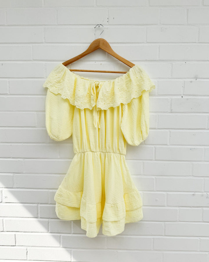 OFF SHOULDER MUSSELIN COLOR IBIZA KLEID - versch. Farben