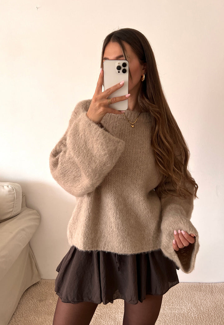 STRICKPULLOVER cozy - versch. Farben