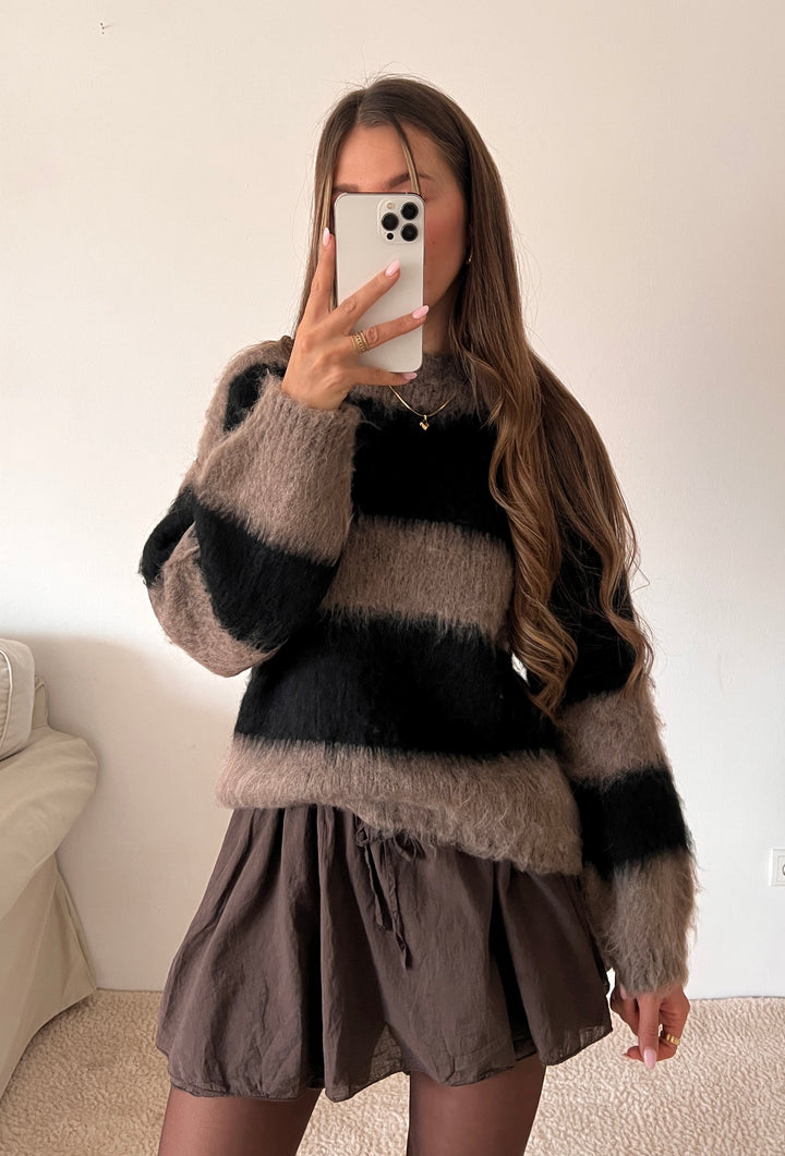 COZY STRIPE STRICKPULLOVER - versch. Farben