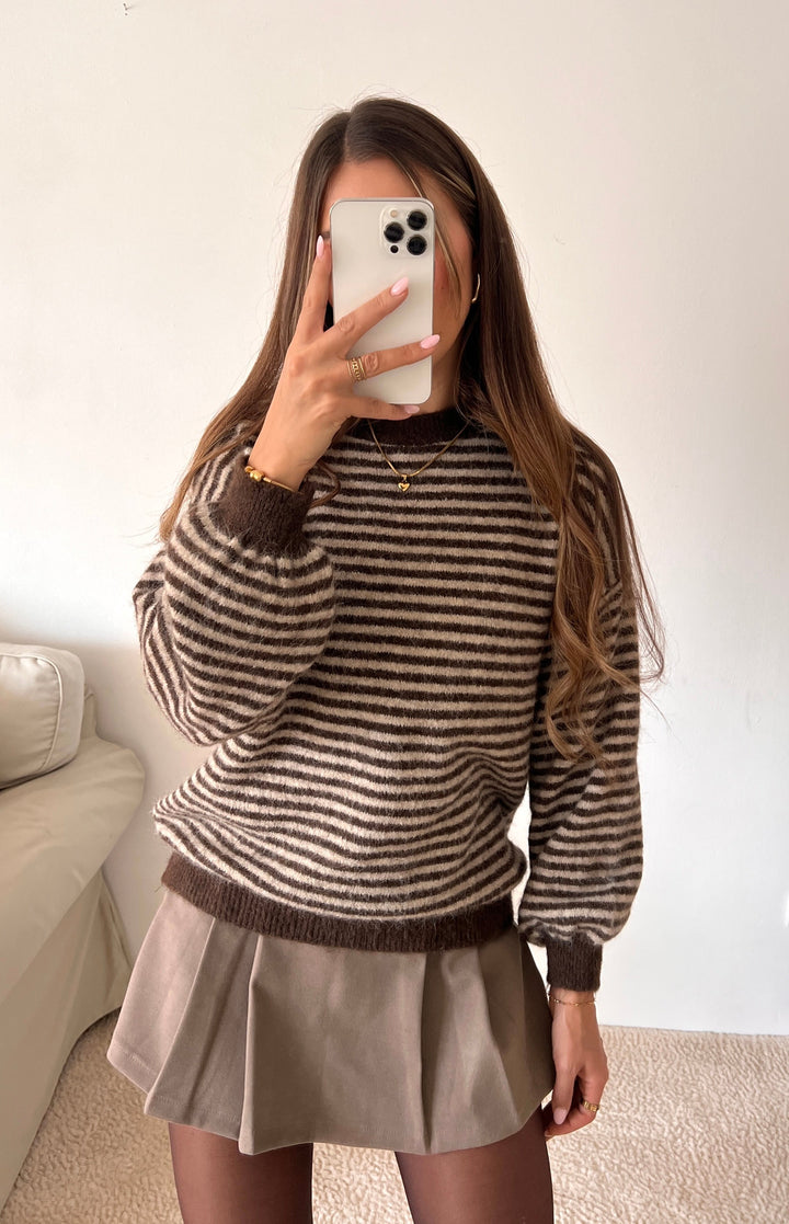 LITTLE STRIPE STRICKPULLOVER - versch. Farben