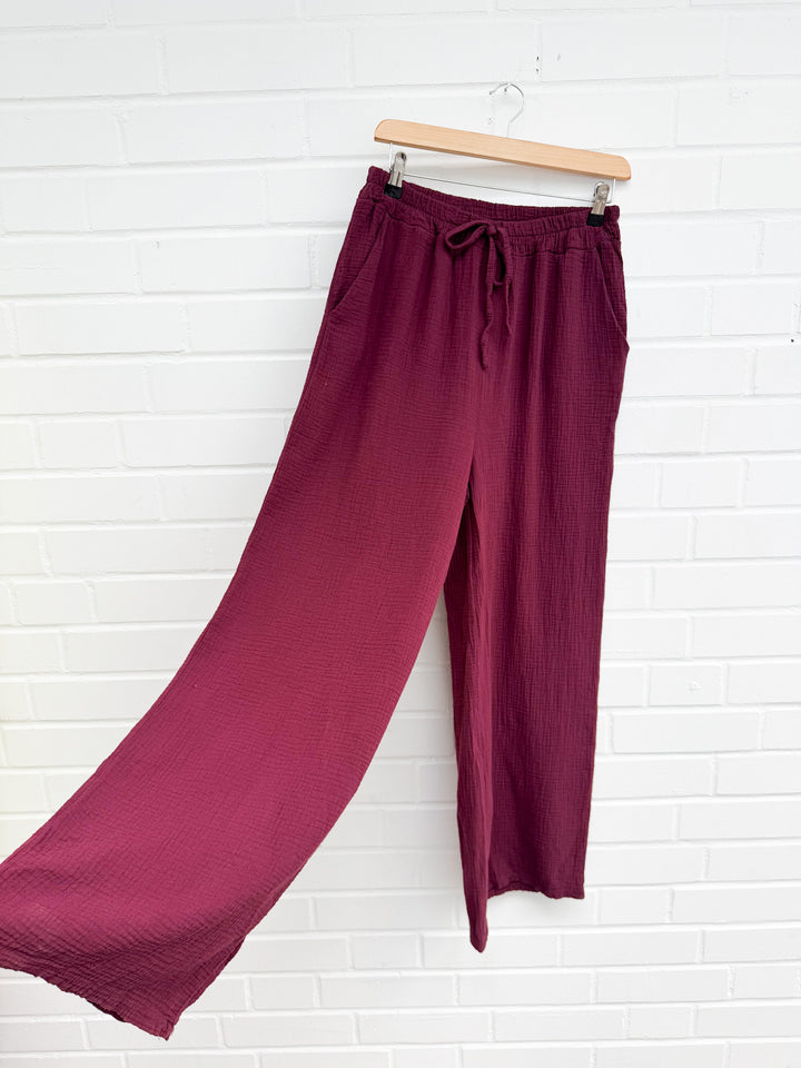 SMALL MUSSELIN HOSE - versch. Farben