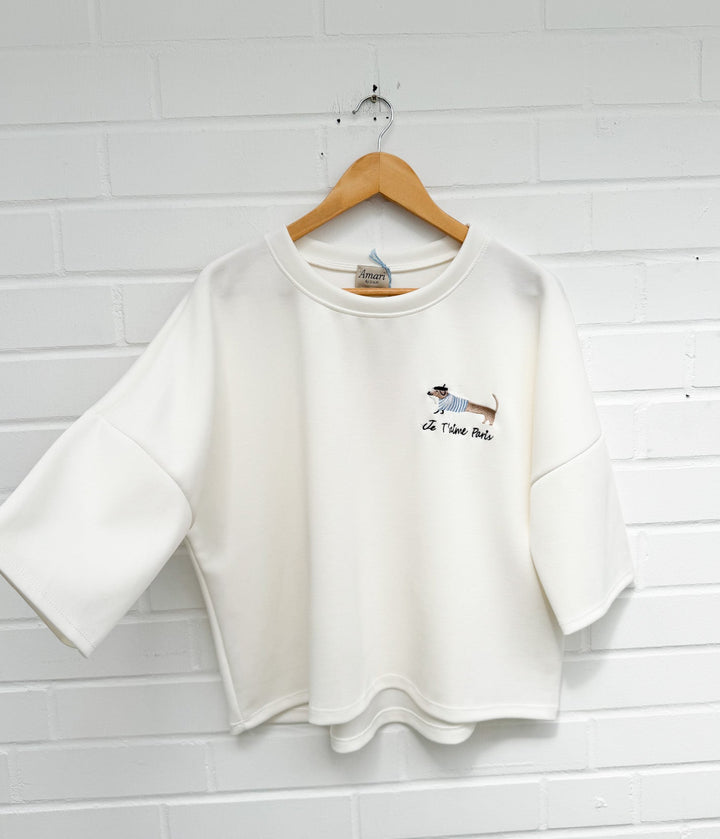 OVERSIZE T-SHIRT DACKEL LIEBE - versch. Farben