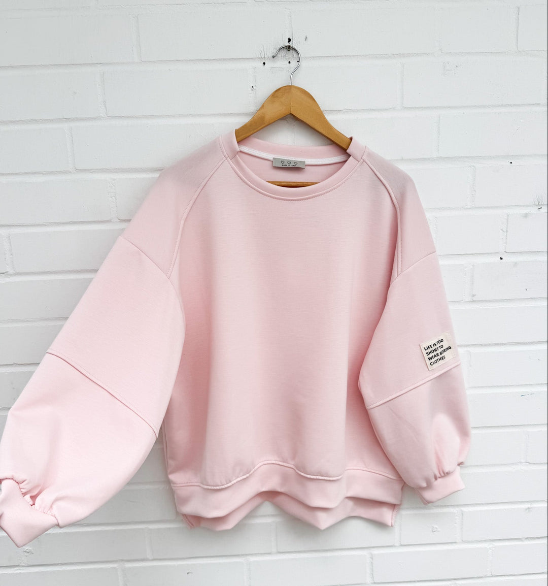SWEATSHIRT LIFE IS TOO SHORT - versch. Farben
