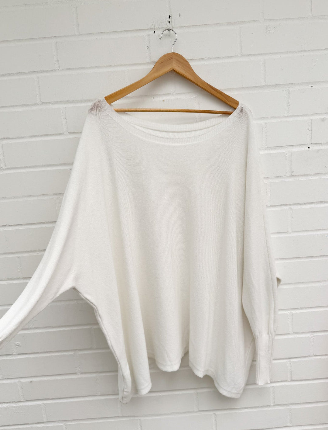 LANGER OVERSIZE BASIC PULLOVER - versch. Farben