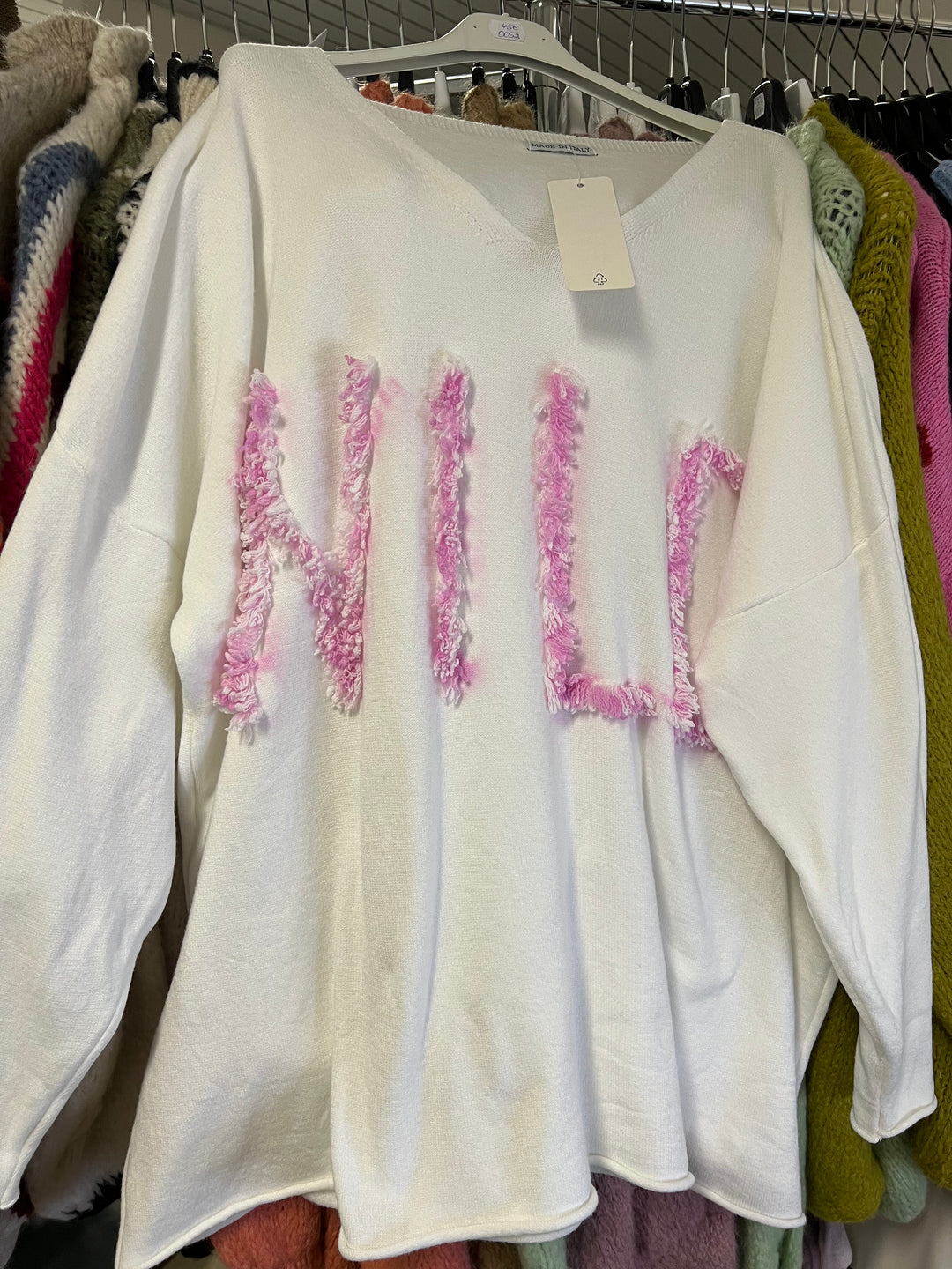 WILD OVERSIZE PULLOVER - white