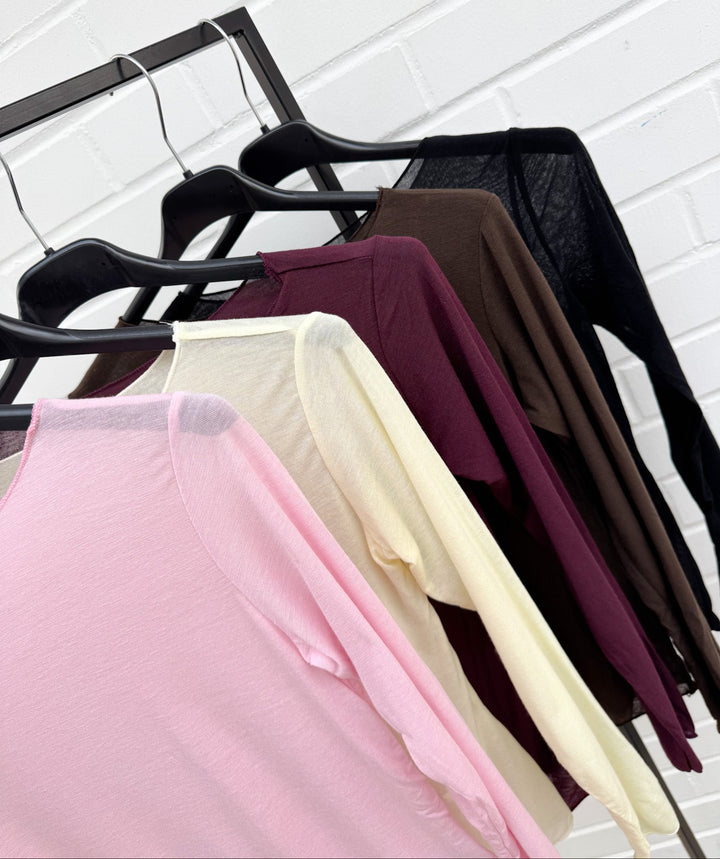 KASCHMIR LONGSLEEVE EMMA - versch. Farben