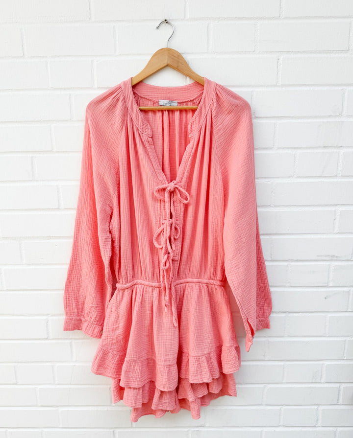 CURVY SCHLEIFEN PLAYSUIT - versch. Farben