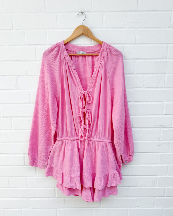 CURVY SCHLEIFEN PLAYSUIT - versch. Farben