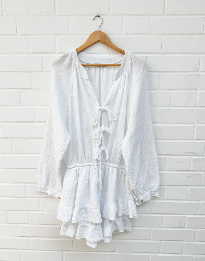 CURVY SCHLEIFEN PLAYSUIT - versch. Farben