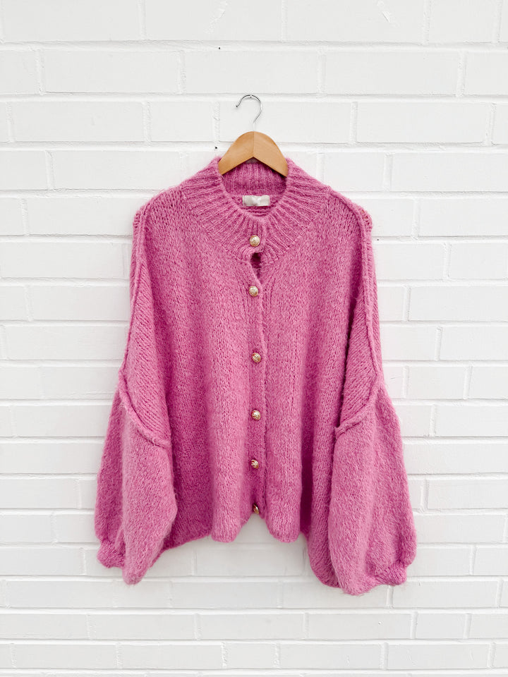 LANGE OVERSIZE STRICKJACKE MAIRA - versch. Farben