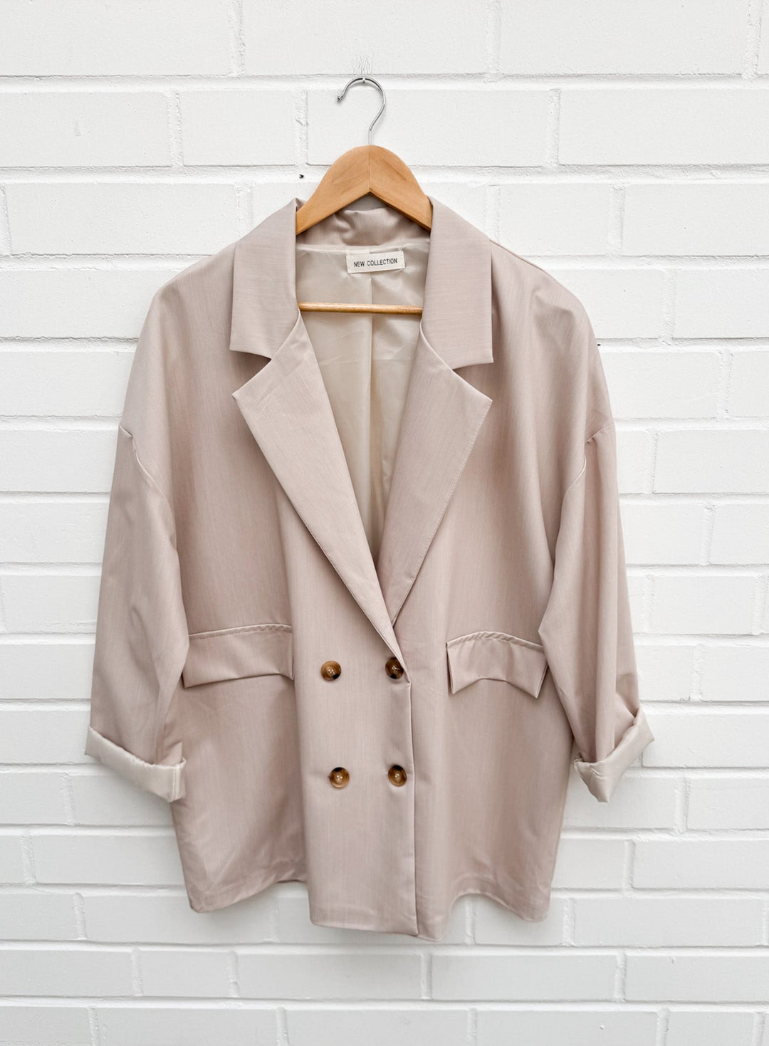 OVERSIZE BLAZER - beige