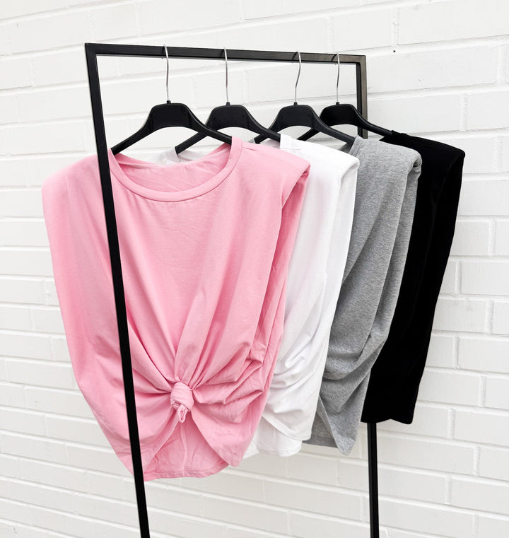 SHIRT mit Knoten - versch. Farben