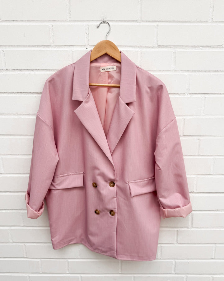 OVERSIZE BLAZER - rosa