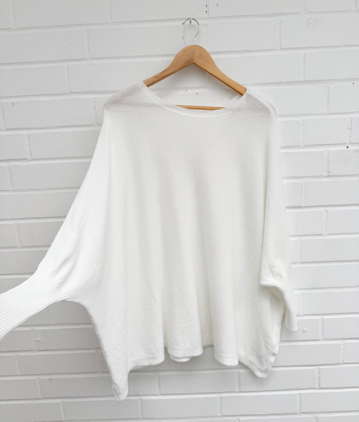 OVERSIZE BASIC STRICKPULLOVER - versch. Farben
