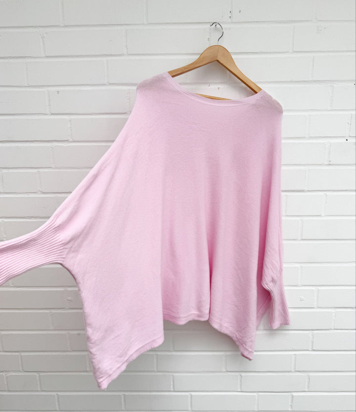 OVERSIZE BASIC STRICKPULLOVER - versch. Farben