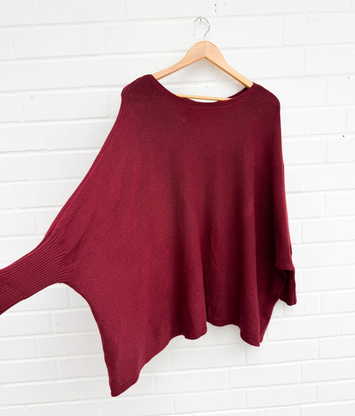 OVERSIZE BASIC STRICKPULLOVER - versch. Farben