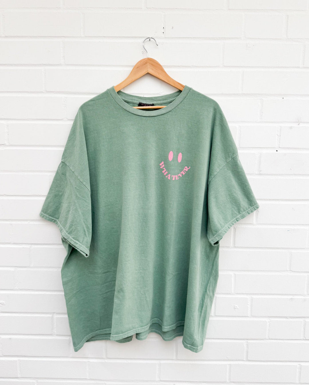 OVERSIZE T-SHIRT WHATEVER - Grün