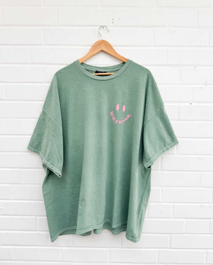 OVERSIZE T-SHIRT WHATEVER - Grün