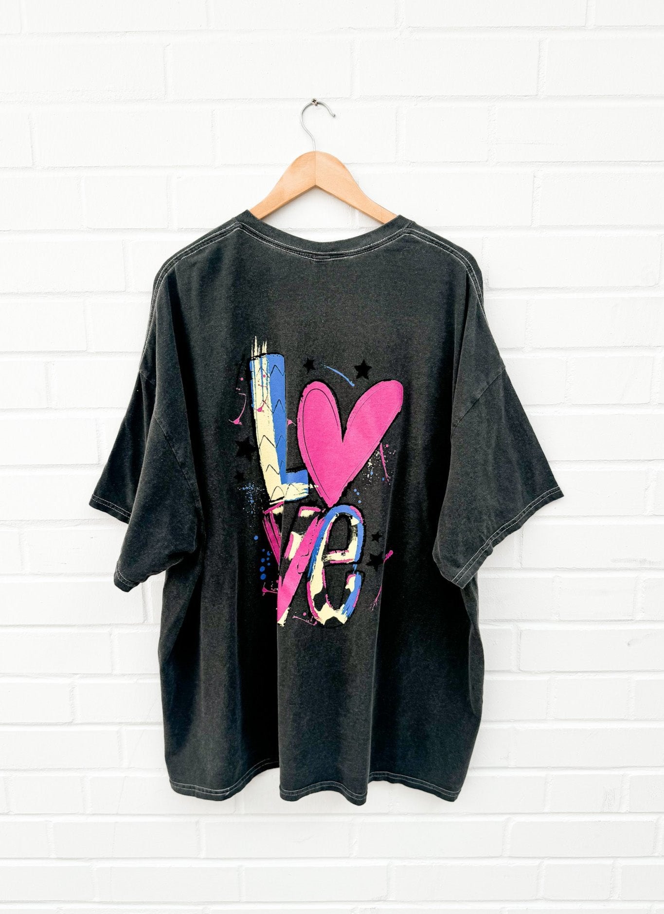 LOVE STATEMENT OVERSIZE T-SHIRT - dgrau