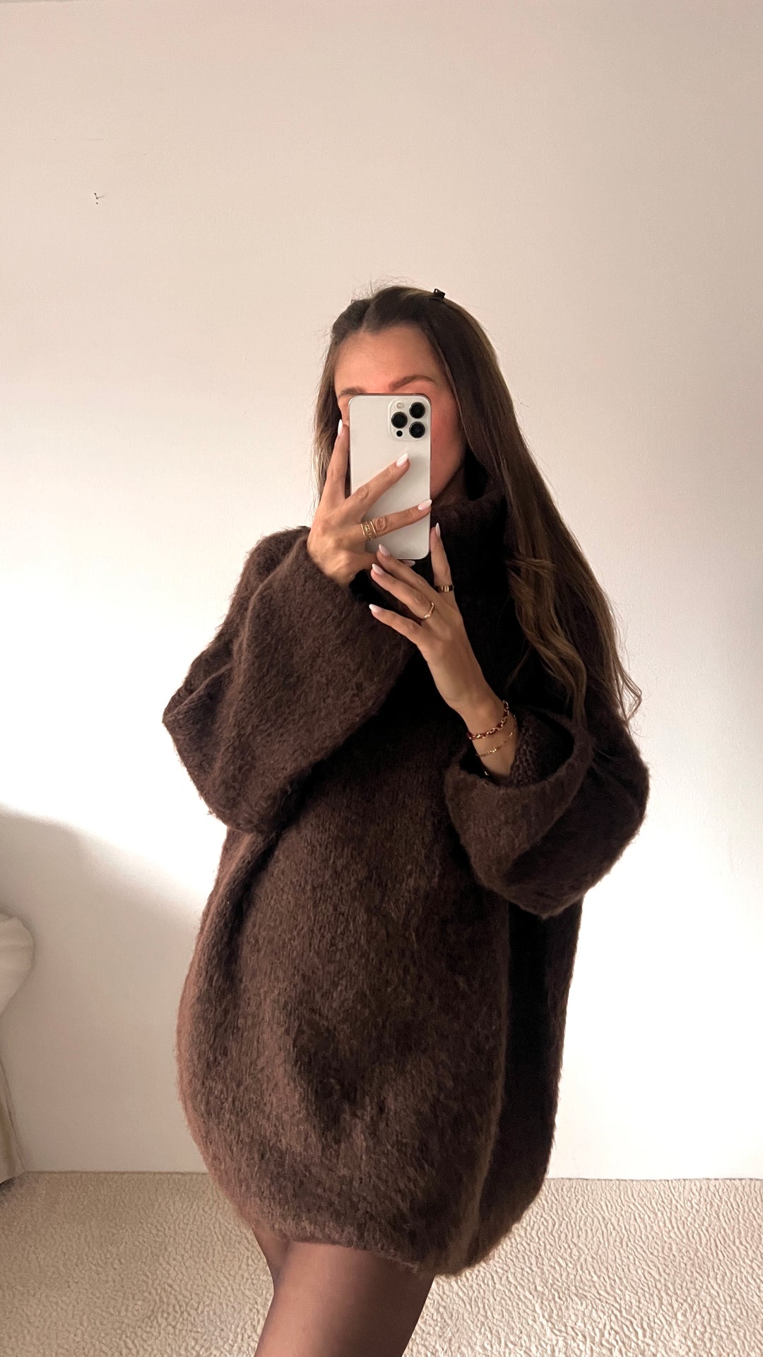 COZY ROLLKRAGEN LONGPULLOVER - versch. Farben