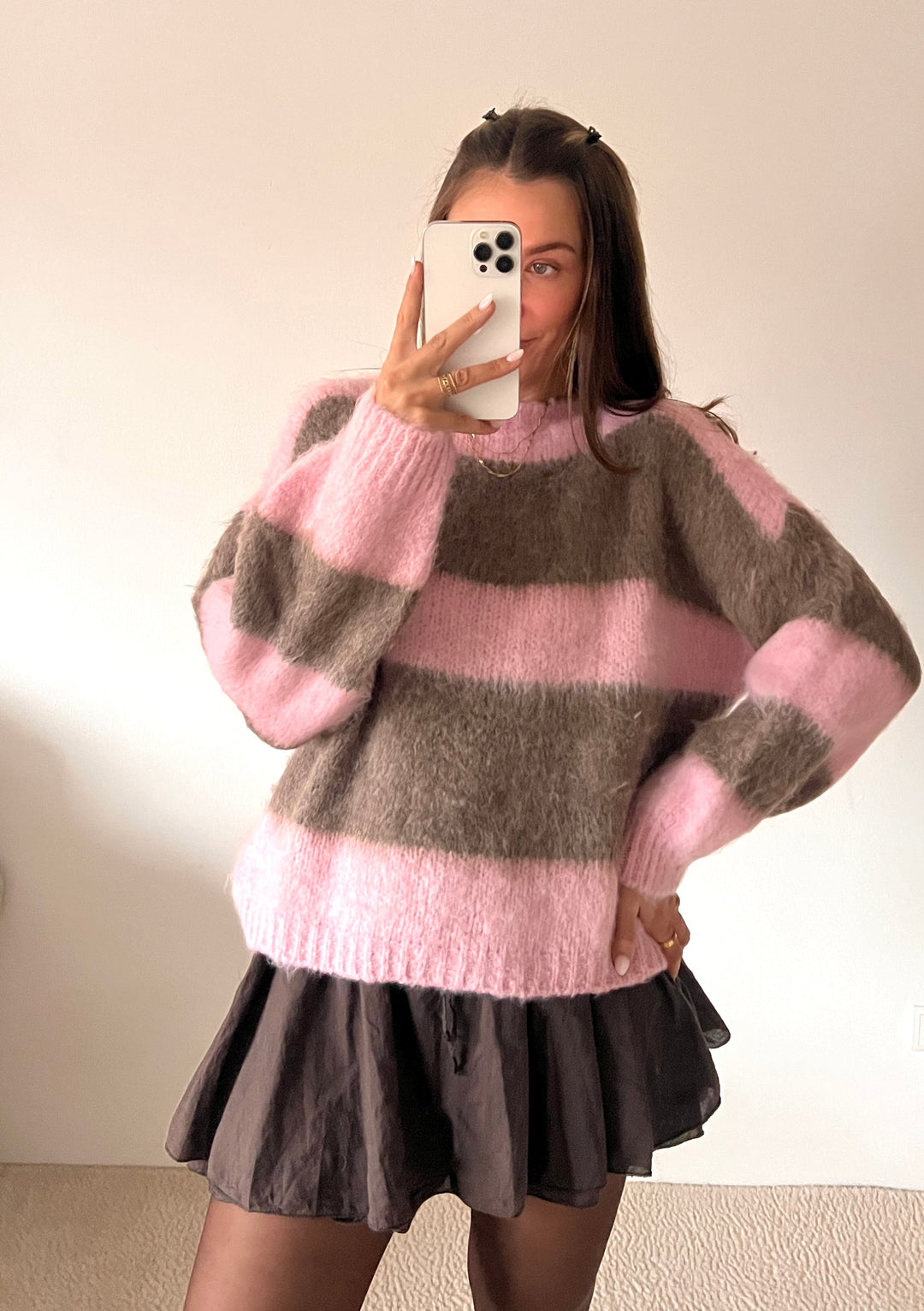 COZY STRIPE STRICKPULLOVER - versch. Farben