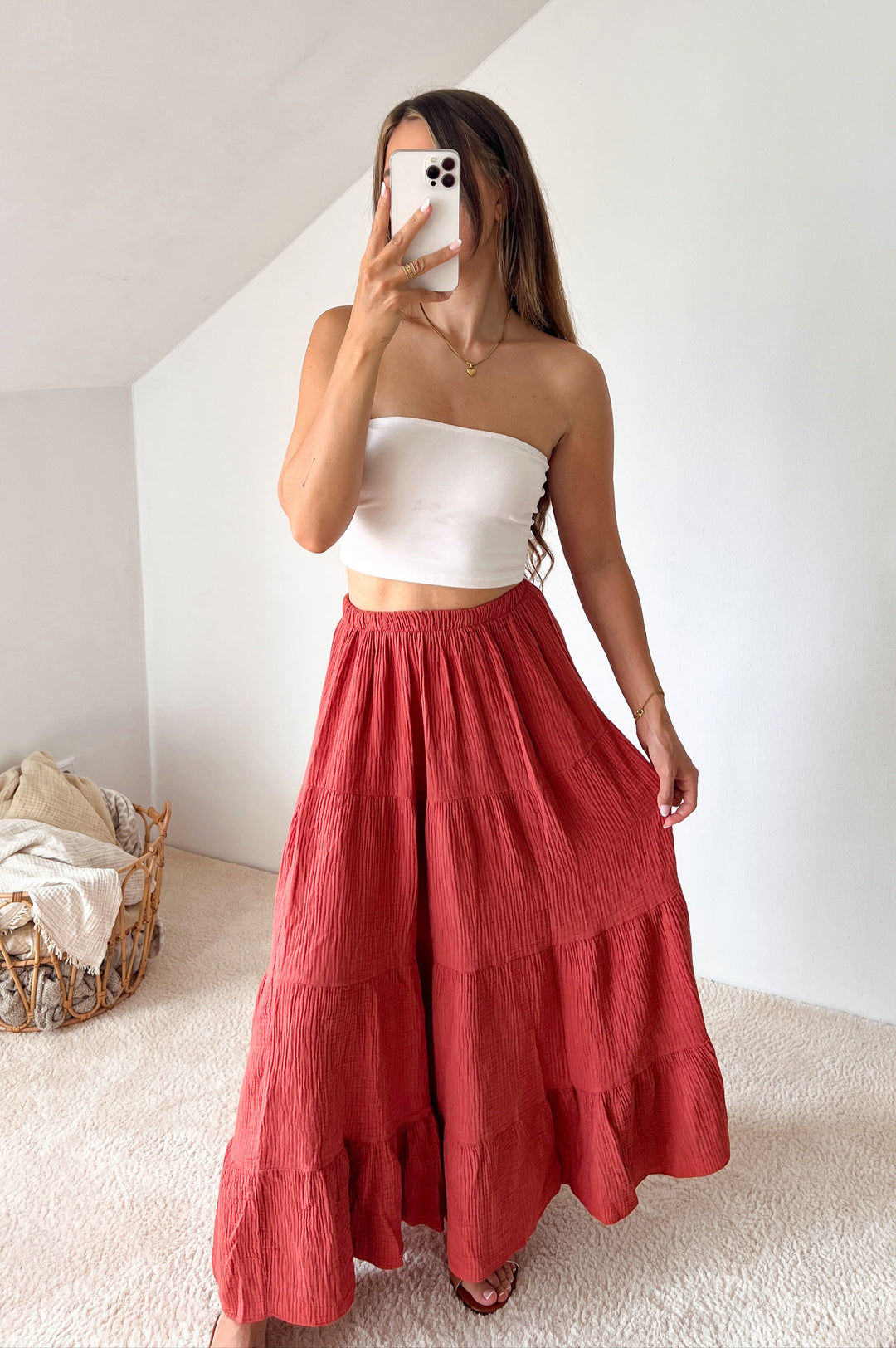 MAXI MUSSELIN ROCK - versch. Farben