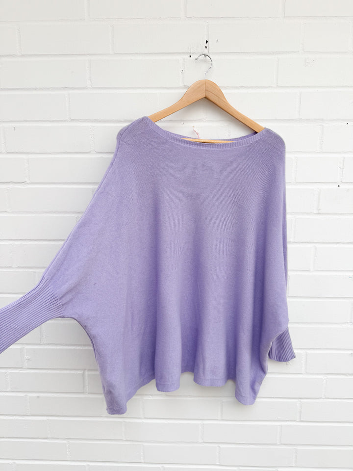 OVERSIZE BASIC STRICKPULLOVER - versch. Farben