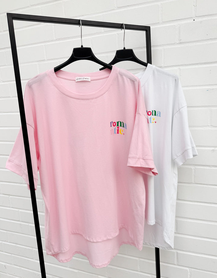 T-SHIRT ROMANTIC - versch. Farben