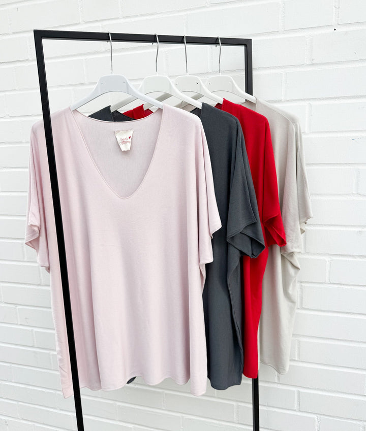 OVERSIZE BASIC T-SHIRT INGA - versch. Farben