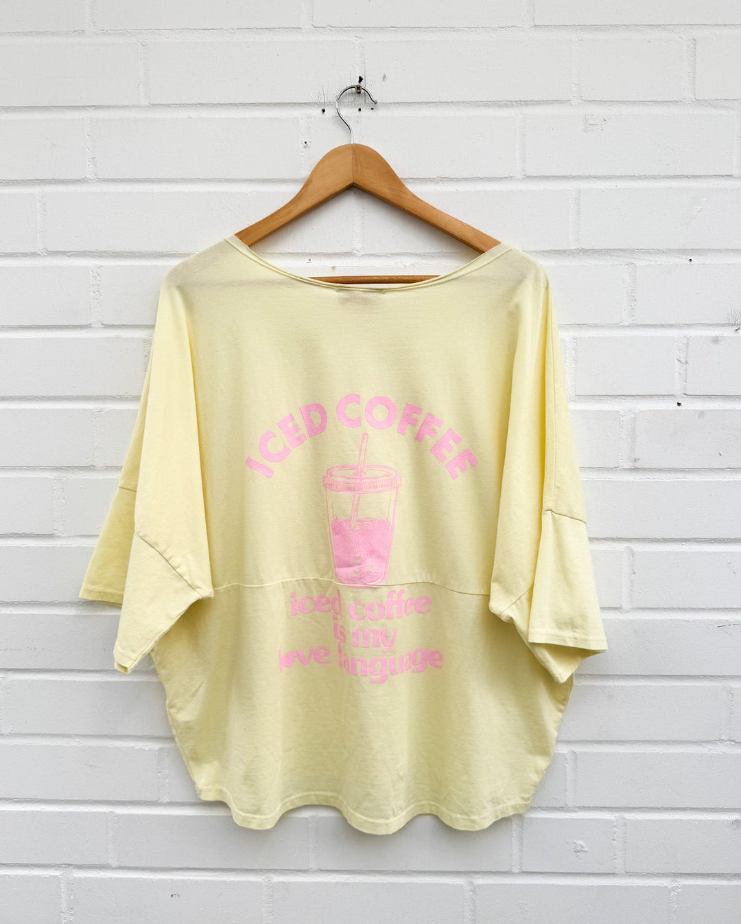 OVERSIZE T-SHIRT ICE COFFEE - versch. Farben