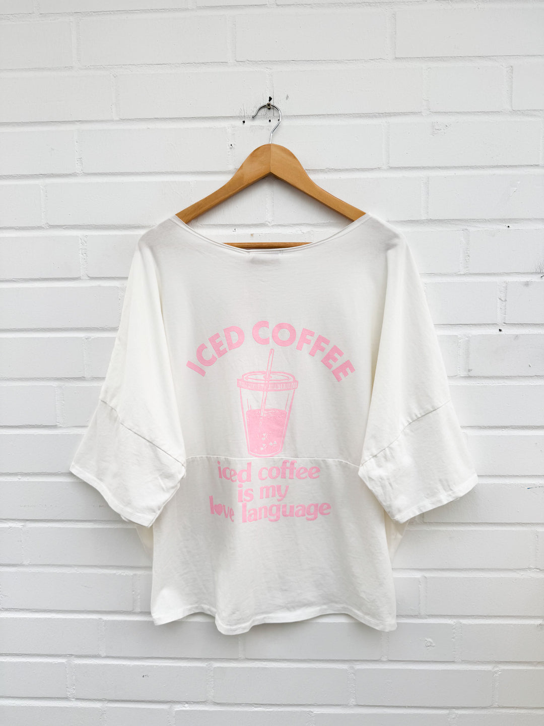 OVERSIZE T-SHIRT ICE COFFEE - versch. Farben