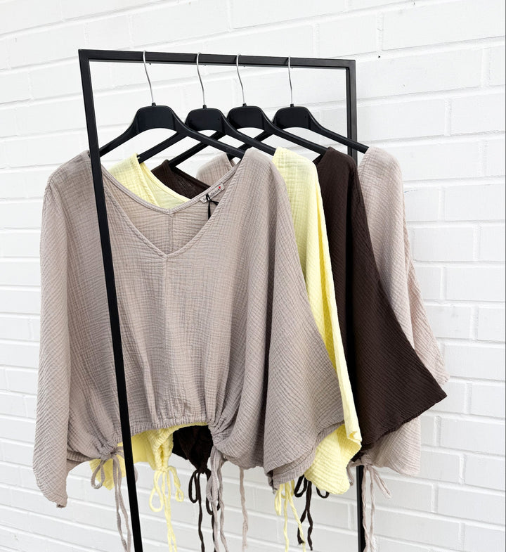 MUSSELIN BLUSE TINA - versch. Farben