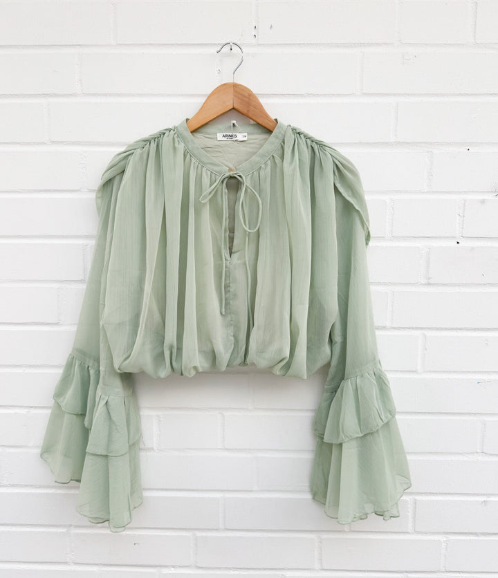 CROP BLUSE JESS - versch. Farben