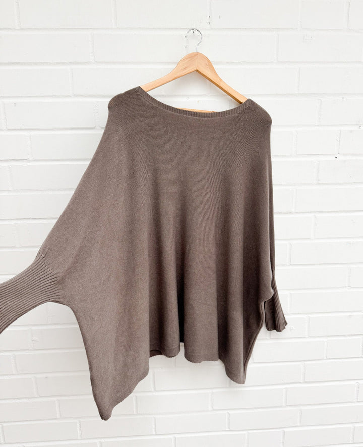 OVERSIZE BASIC STRICKPULLOVER - versch. Farben