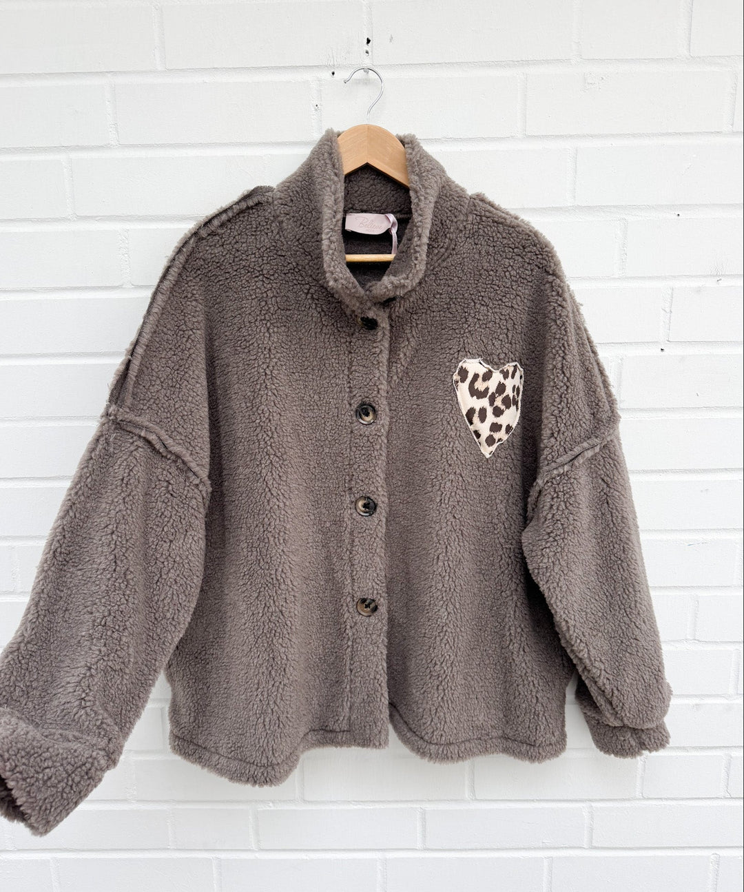 TEDDY JACKE ELISABETH mit Leo Herz - Schlamm