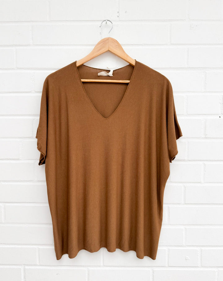 BASIC T-SHIRT aus Viskose - versch. Farben