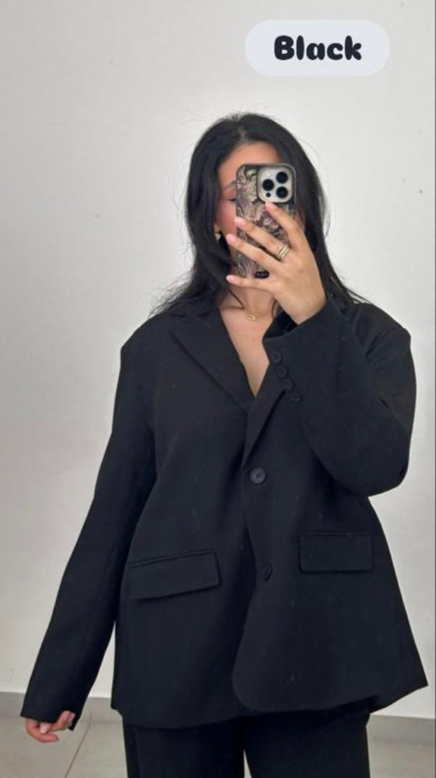OVERSIZE BLAZER mit Schlitz hinten  - versch. Farben