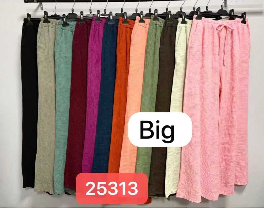 ULTRA WEITE MUSSELIN HOSE - versch. Farben