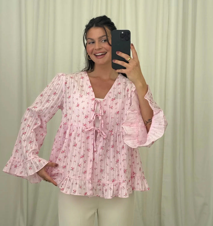 FLOWER BLUSE ESTA - versch. Farben