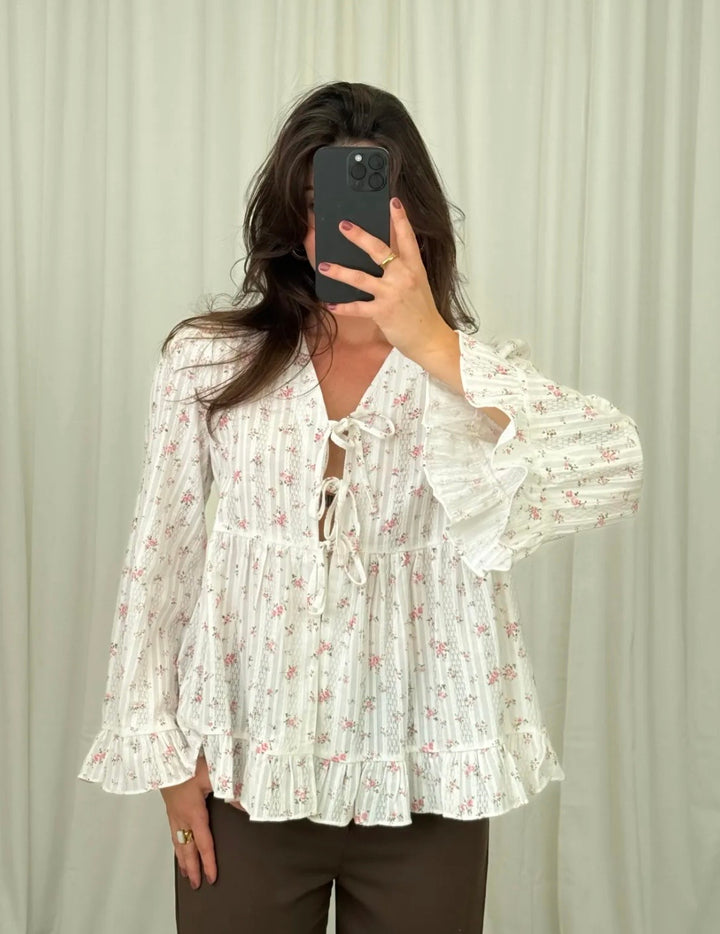 FLOWER BLUSE ESTA - versch. Farben