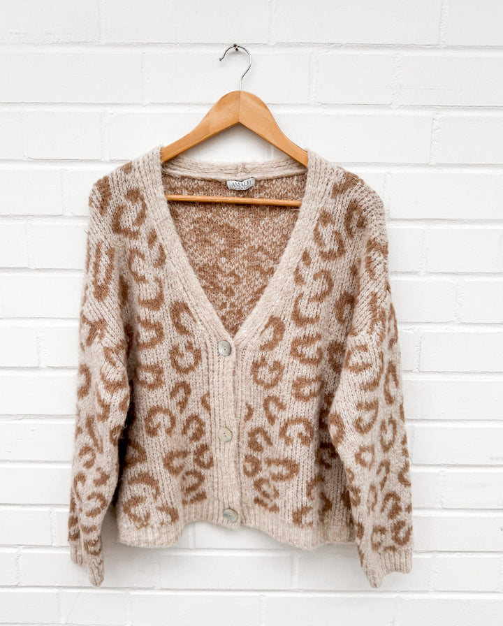 STRICKJACKE LOVLY LEO - beige