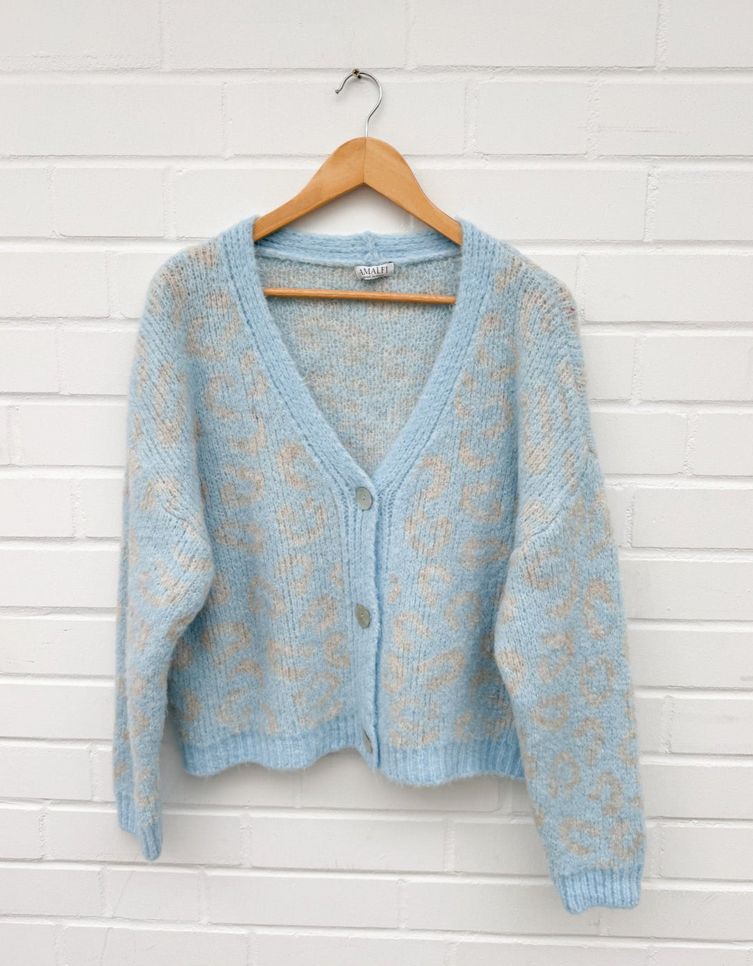 STRICKJACKE LOVLY LEO - hellblau