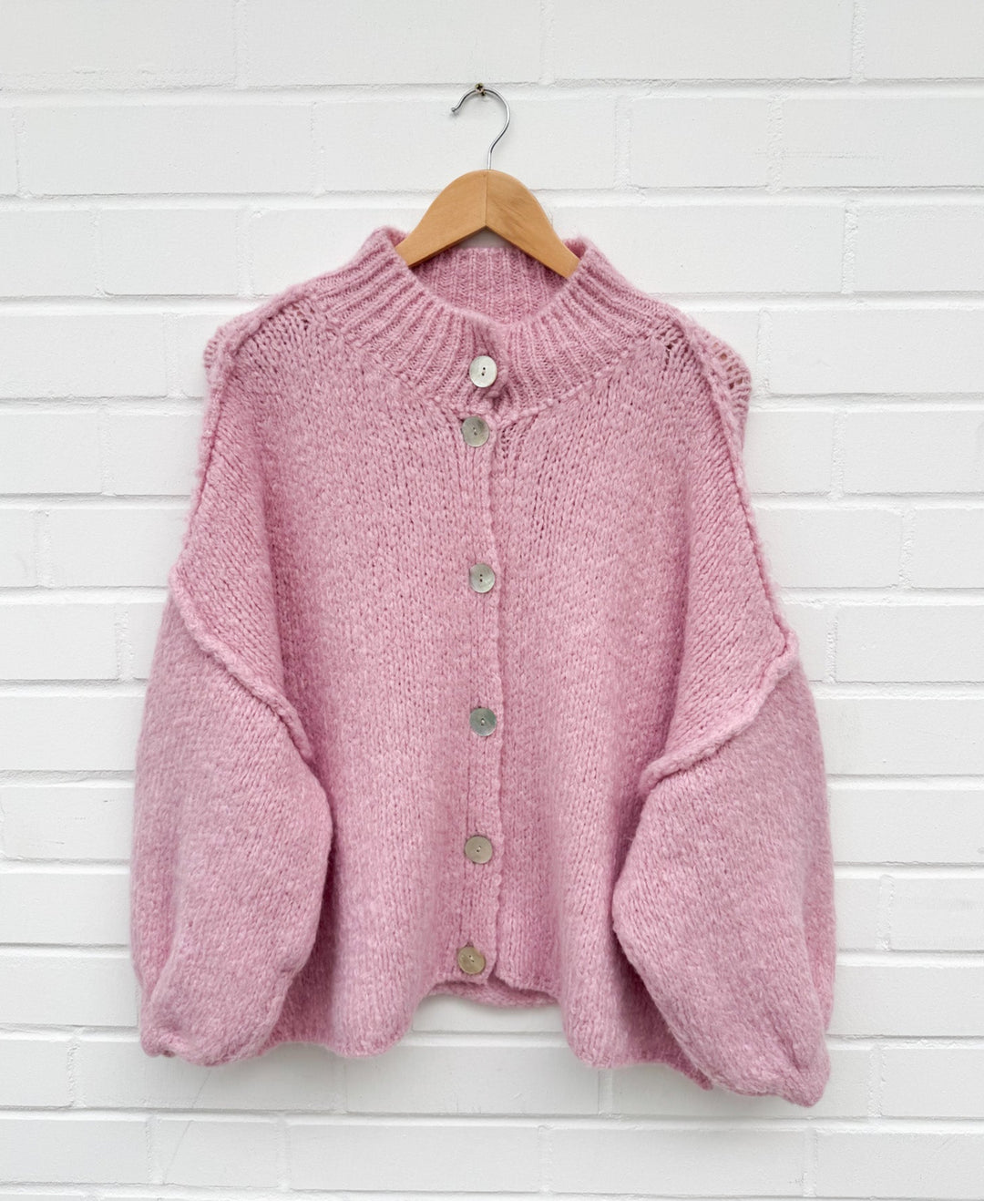 OVERSIZE STRICKJACKE MAIRA PEARLMUT - rosa