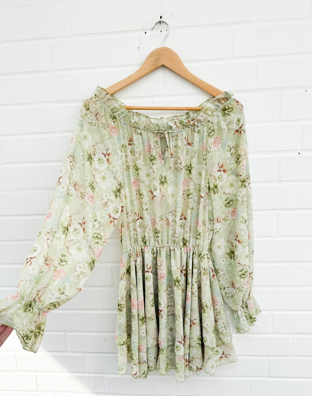 FLOWER OFF SHOULDER PLAYSUIT  - versch. Farben