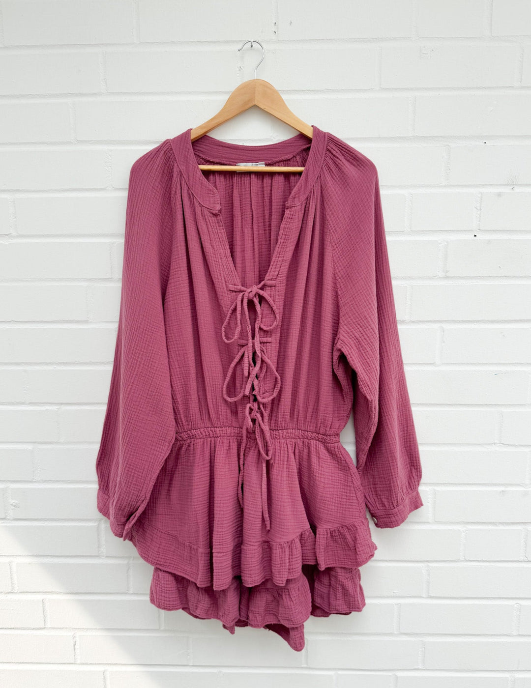 CURVY SCHLEIFEN PLAYSUIT - versch. Farben